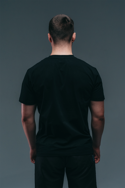 BLACK ON BLACK - CORE LOGO TEE