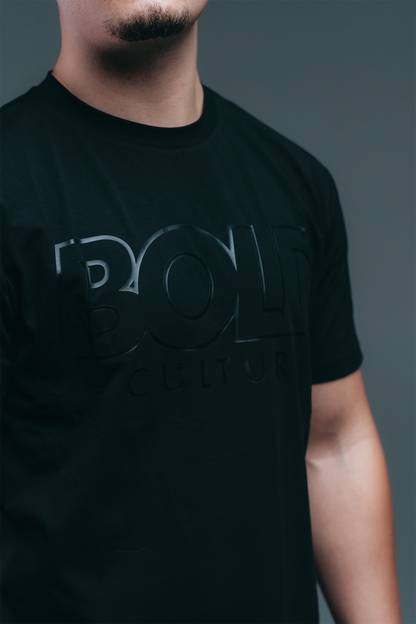 BLACK ON BLACK - CORE LOGO TEE